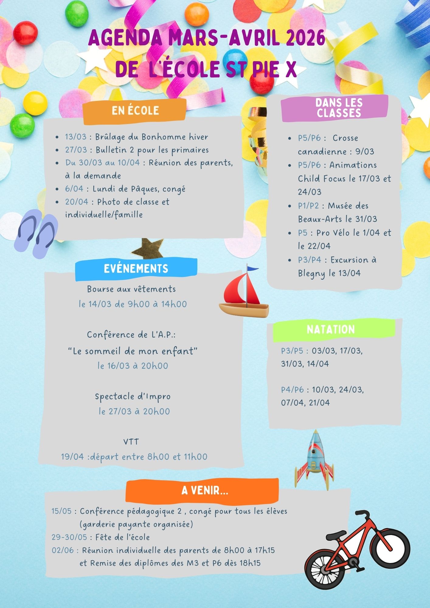 Classroom Newsletter Orange in Illustrative Style 2